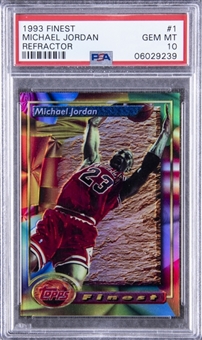 1993-94 Finest Refractor #1 Michael Jordan - PSA GEM MT 10